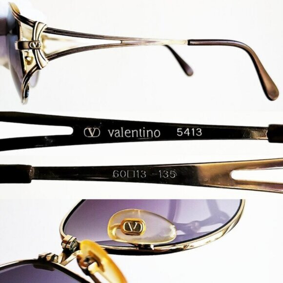 Vintage Valentino Garavani Aviator Sunglasses 5413A - Picture 3 of 14